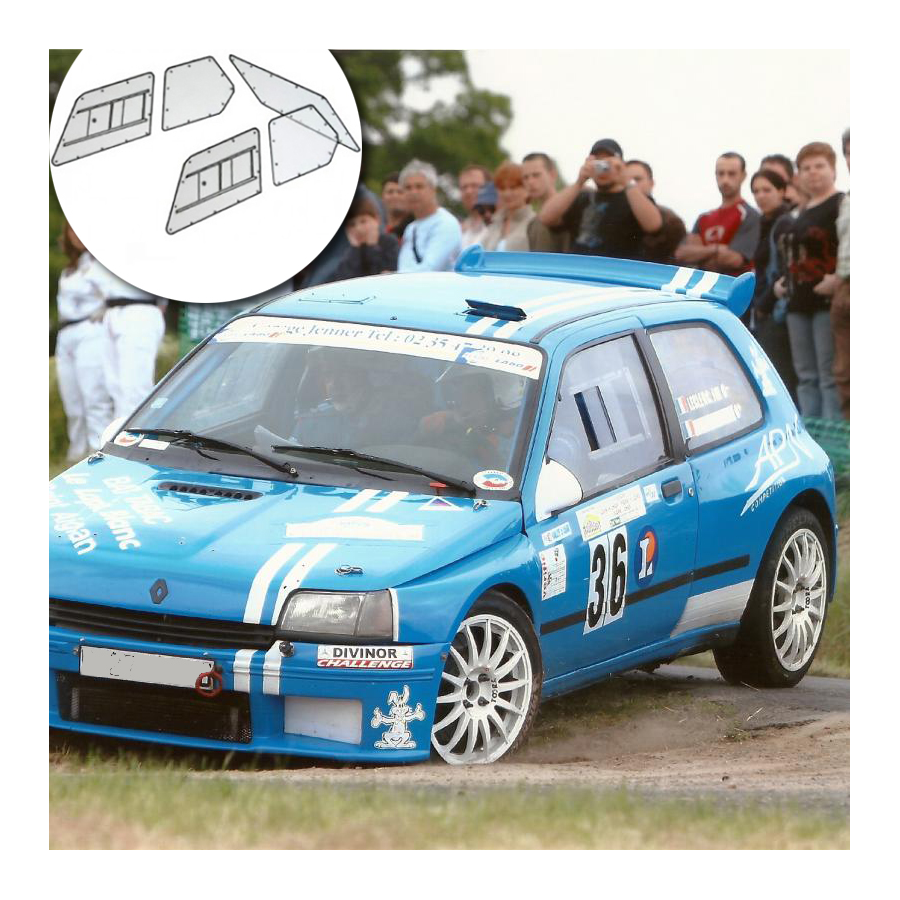 Kit Makrolon Renault Clio 1 - 5mm