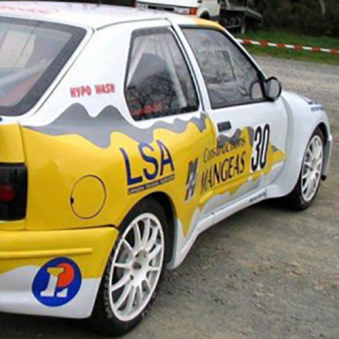 Vitre arrière latérale Makrolon Renault 19