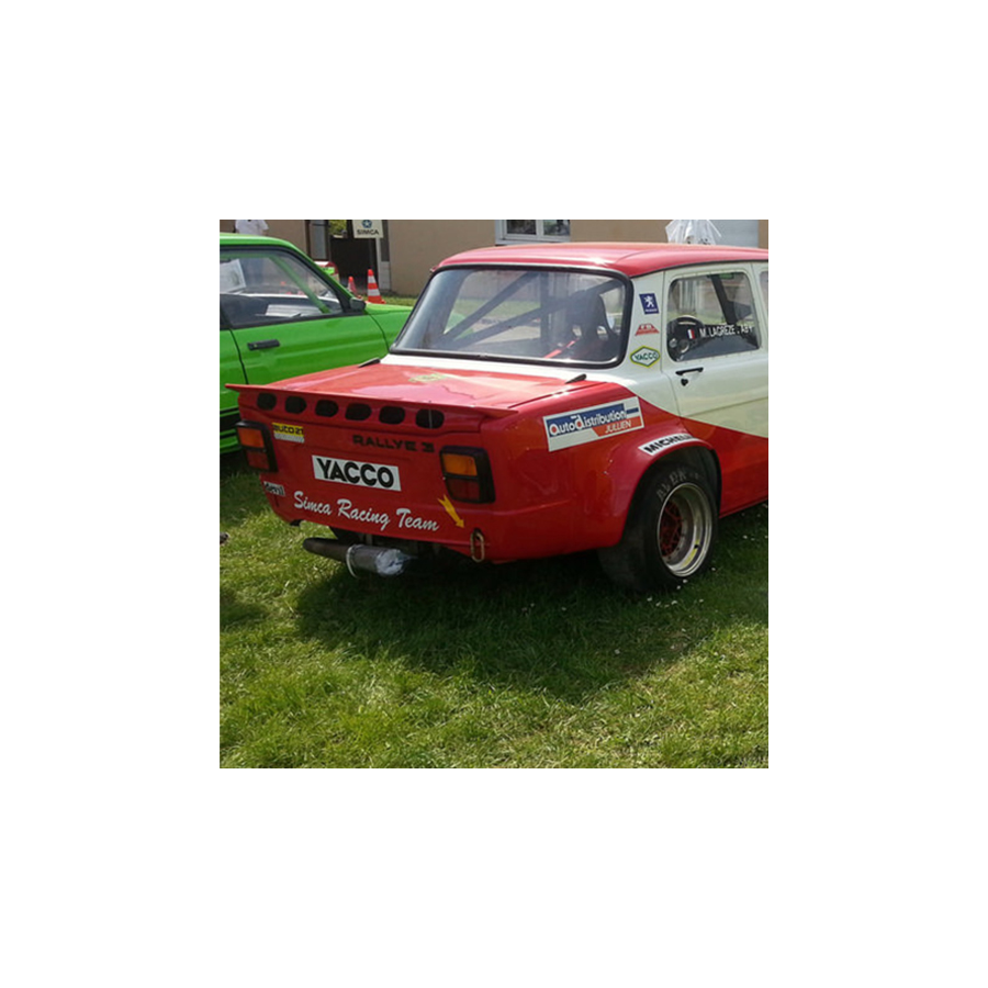 Lunette arrière Makrolon Simca 1000 Rallye
