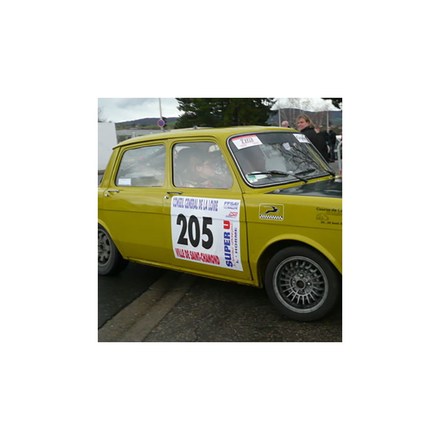 Vitre arrière latérale Makrolon Simca 1000 Rallye