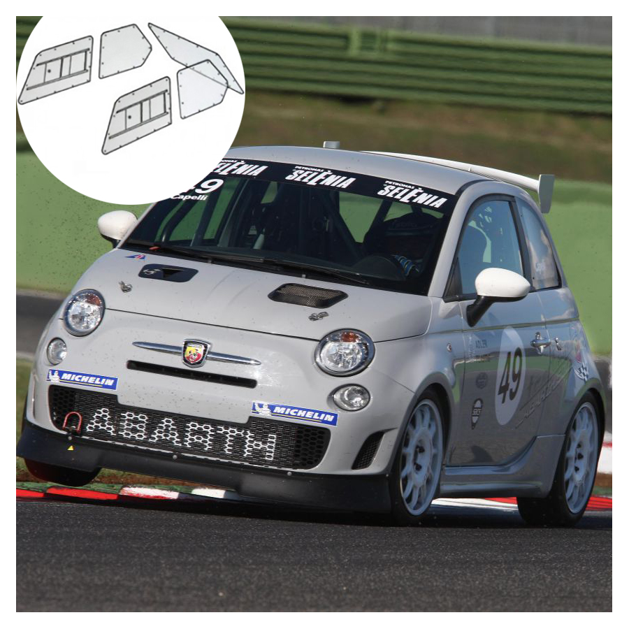 Kit Makrolon Fiat Punto 3 - 5mm