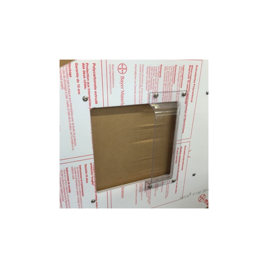 Prise d'air transparente - 120x120 