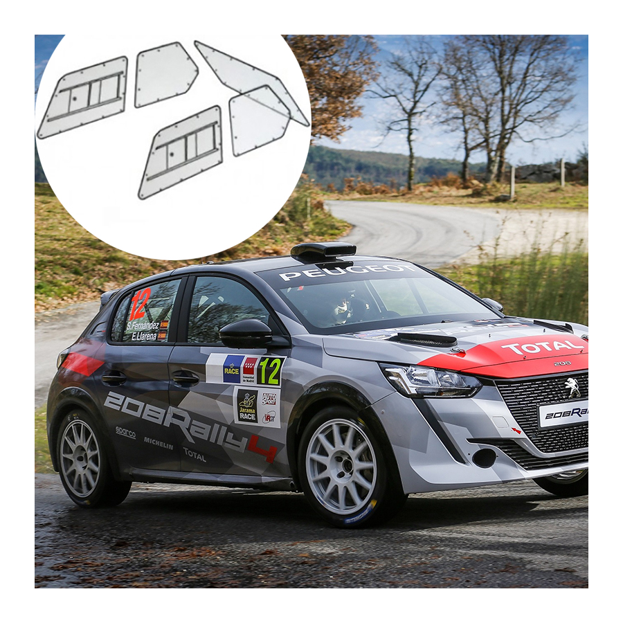 Kit Makrolon Peugeot 208 - 3mm 