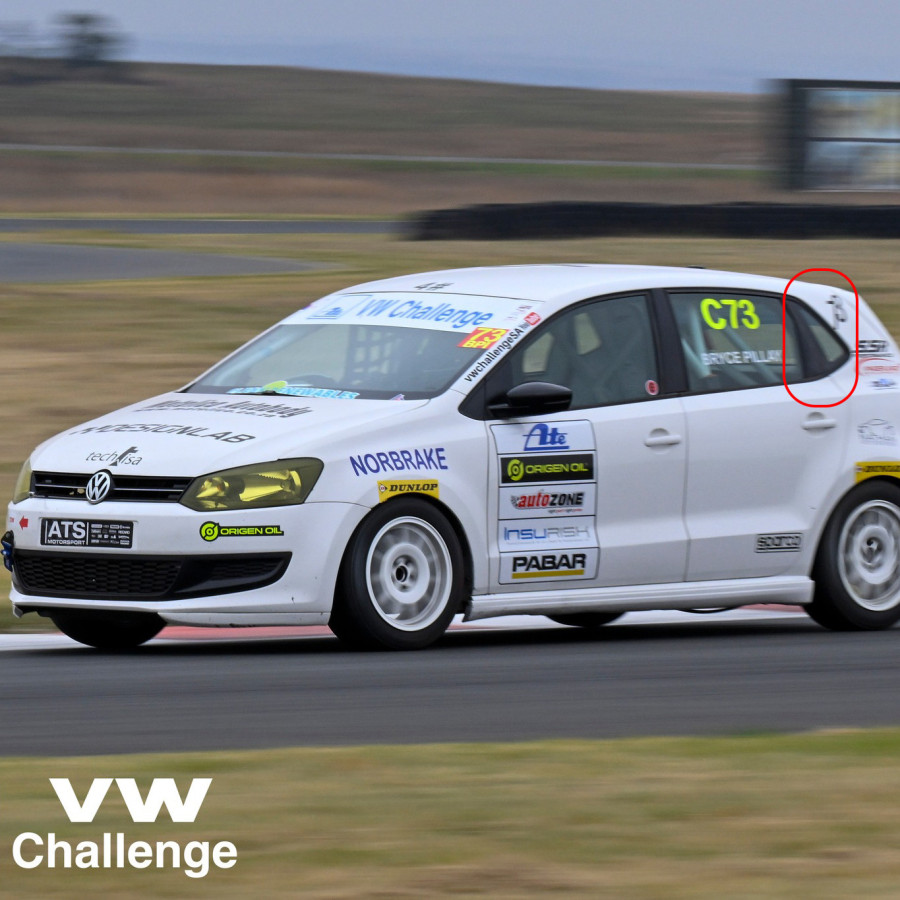 Makrolon rear quarter window Volkswagen Polo 5 