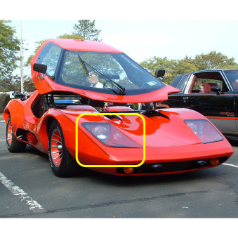 Vitre de phare avant en Makrolon pour Sterling Nova 