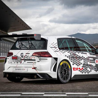 Makrolon rear window Volkswagen Golf 7 TCR 