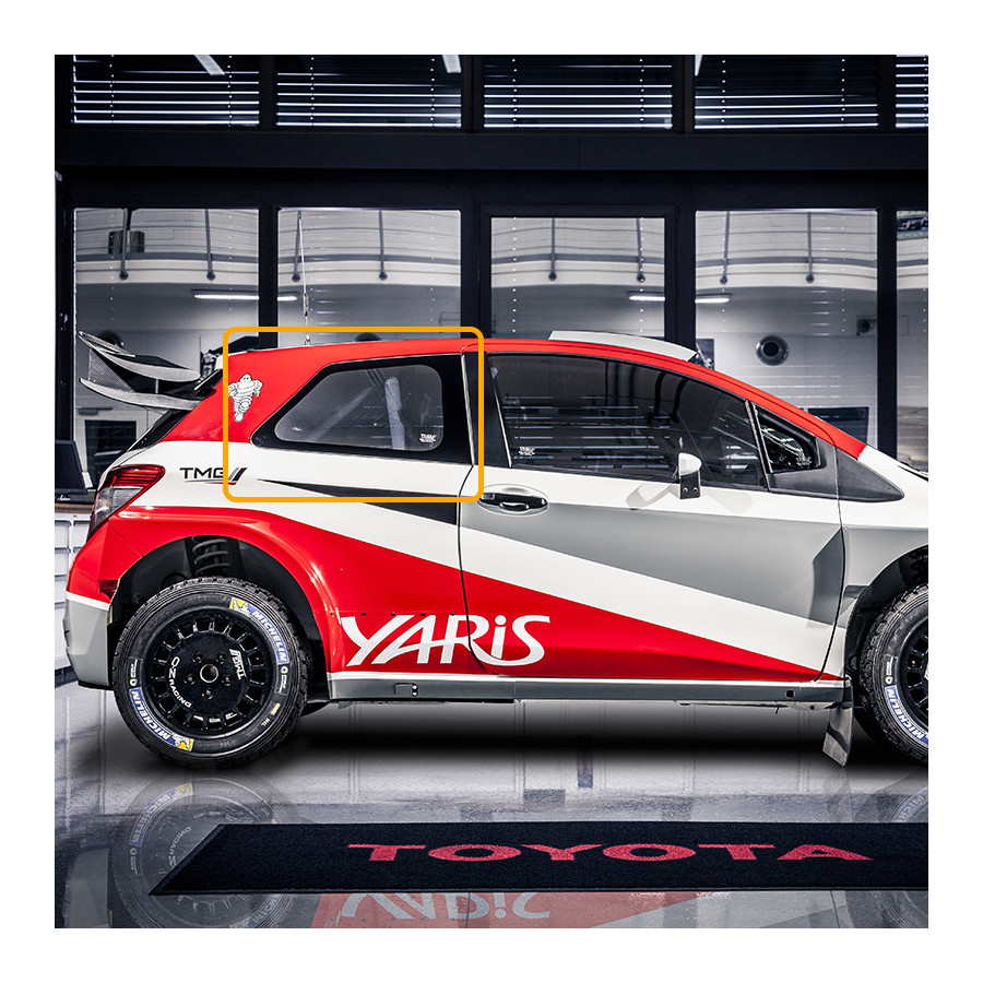 Custode Makrolon Toyota Yaris MK3 3 portes (2010-2019) 