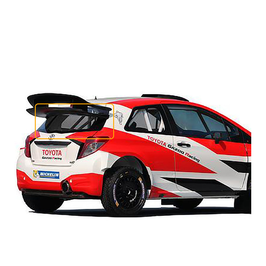 Makrolon rear window Toyota Aygo (2005-2014) 