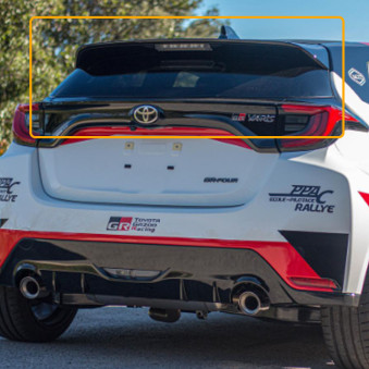 Makrolon rear window Toyota Aygo (2005-2014) 