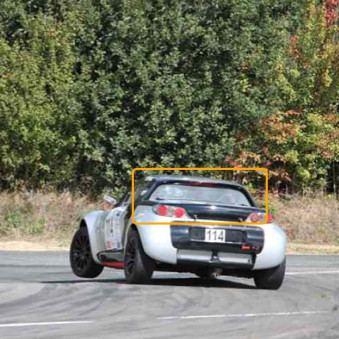 Lunette arrière Makrolon Smart Roadster 