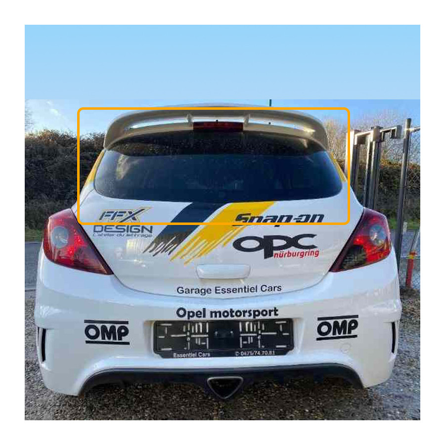 Makrolon rear window Opel Corsa A 
