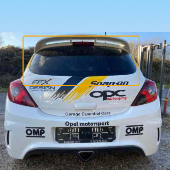 Lunette arrière Makrolon Opel Corsa D 