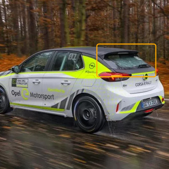 Lunette arrière Makrolon Opel Corsa F 