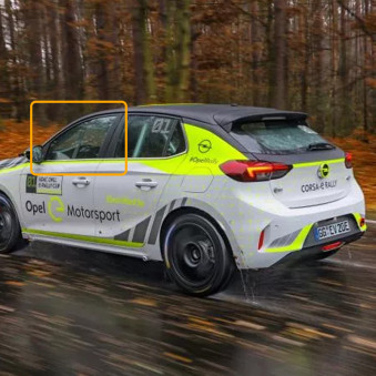 Vitre avant Makrolon Opel Corsa F  