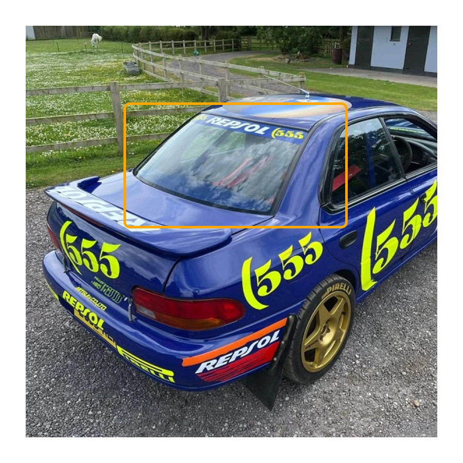 Lunette arrière Makrolon Subaru Impreza GC8 WRX (1992-2000) 