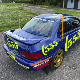 Makrolon rear window Subaru Impreza GC (1992-2000) 