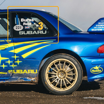Makrolon Subaru Impreza GC (1992-2000) Rear Side Window 