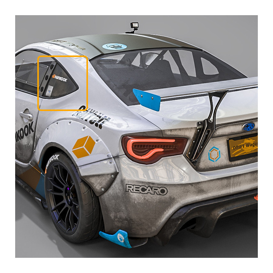 Vitre latérale arrière arrière Makrolon Subaru Impreza BRZ (2012-2021) 
