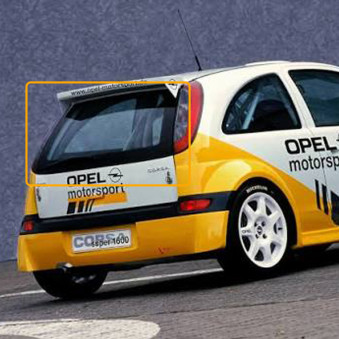 Makrolon rear window Opel Corsa A 