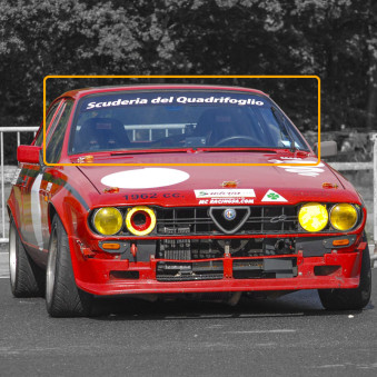 Pare-brise Polycarbonate Margard Alfa Alfetta GTV 