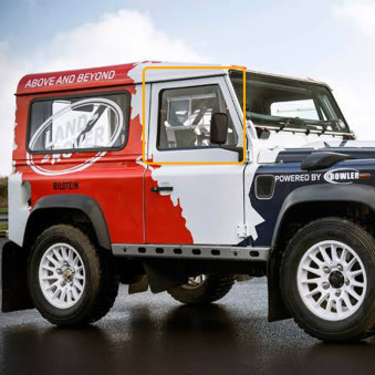 Vitre avant Makrolon Land Rover Defender MK1 90   