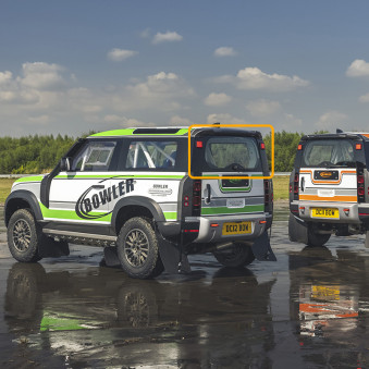 Lunette arrière Makrolon Land Rover Defender MK2 